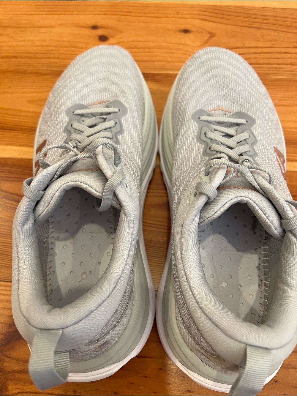 Hoka Gaviota 5 Running Shoes Womens 10.5B Harbor Mist Rose Gold Athletic Active - Picture 11 of 16